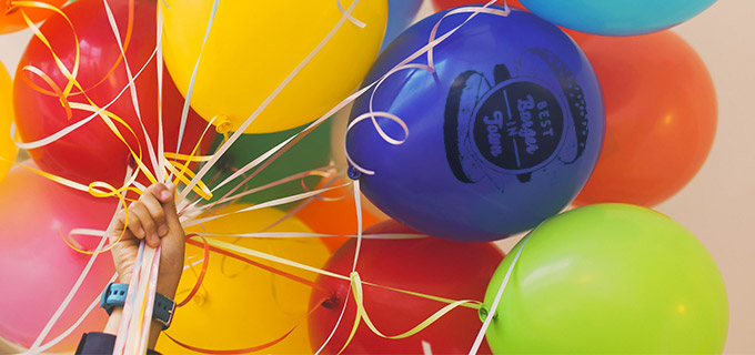 Bedruckte Luftballons mit Logo