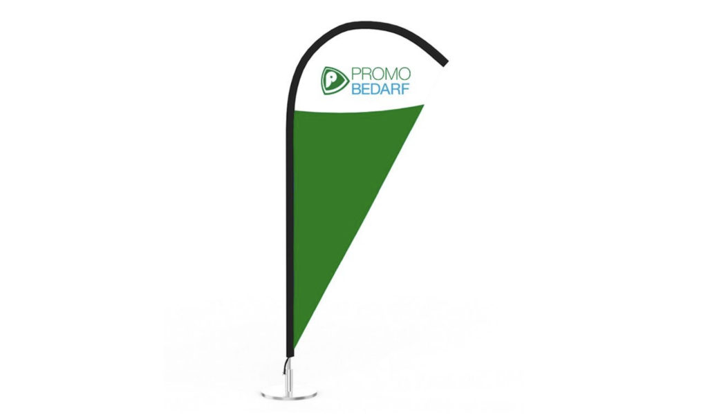 Bedruckte Beachflags mit Logo